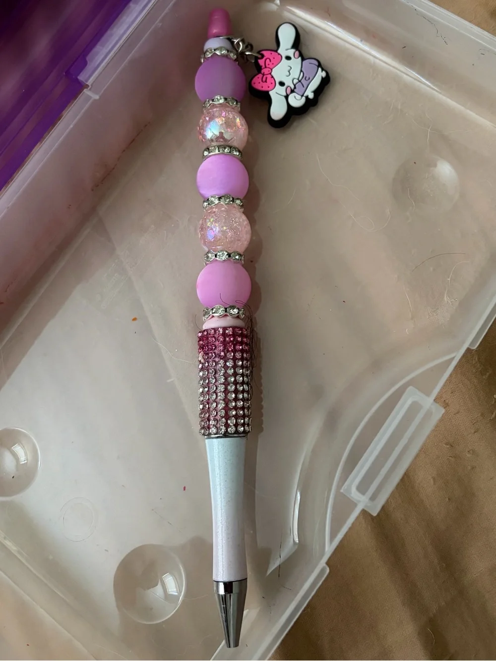 Custom My Melody Beaded Pen